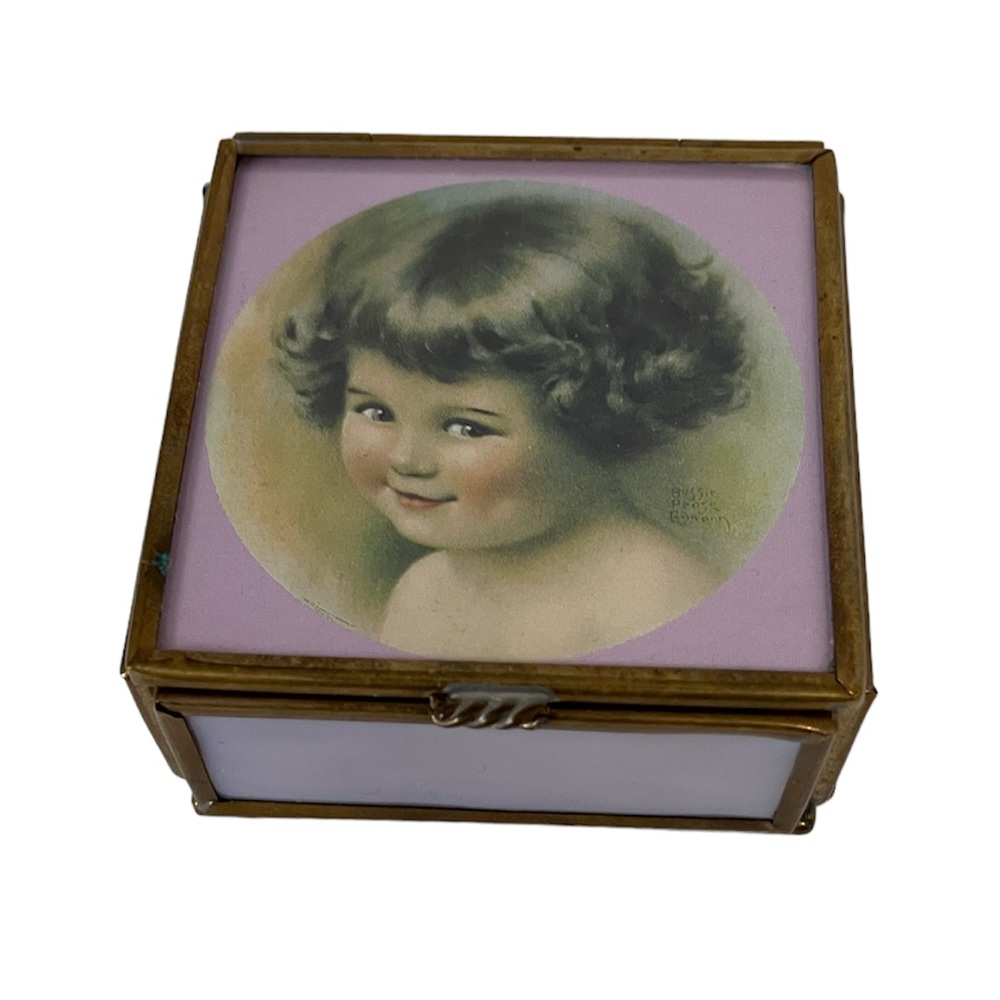 BESSIE PEASE GUTMAN MISCHIEF VINTAGE PRINT IN A TRINKET BOX